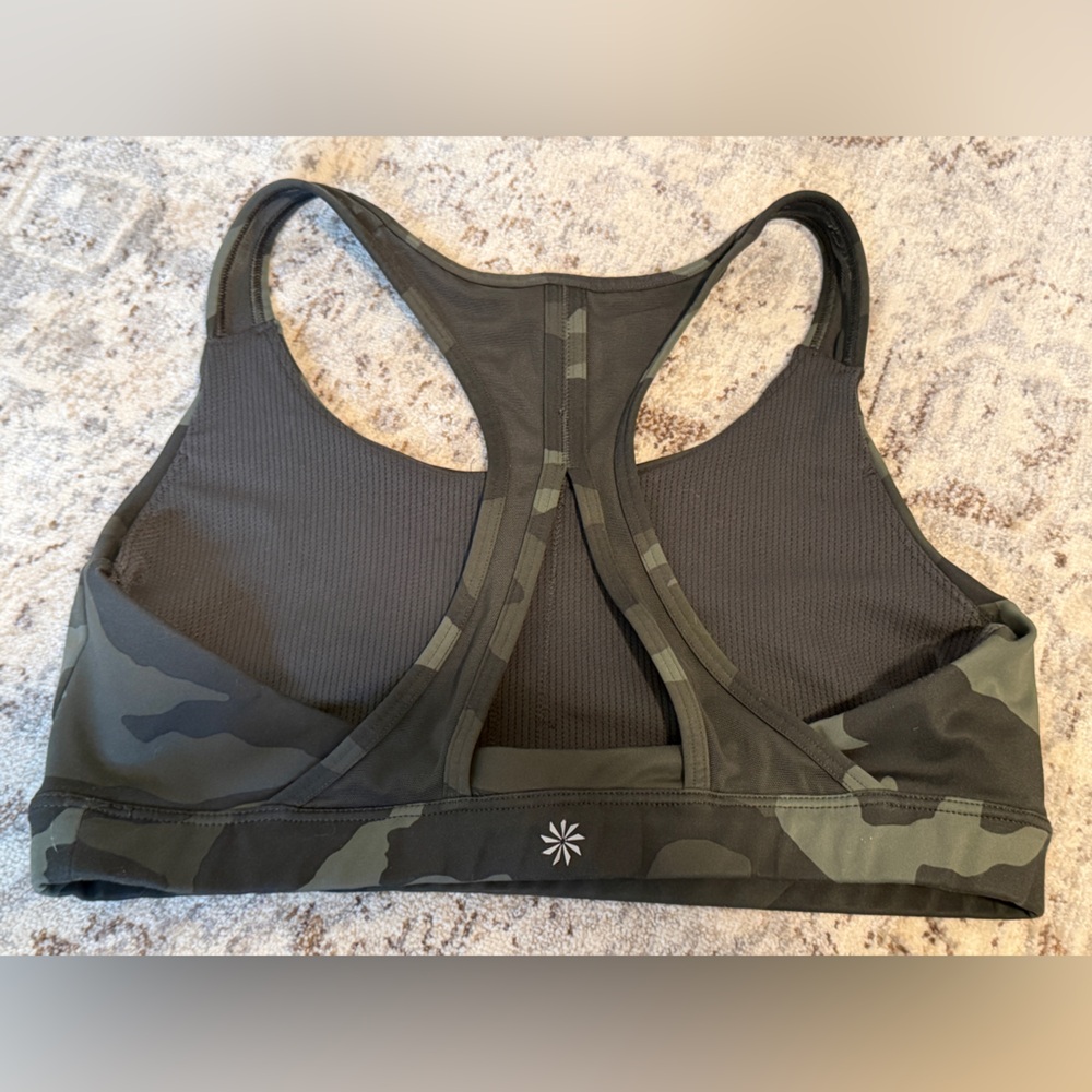 Athleta Camo Racerback Sports Bra